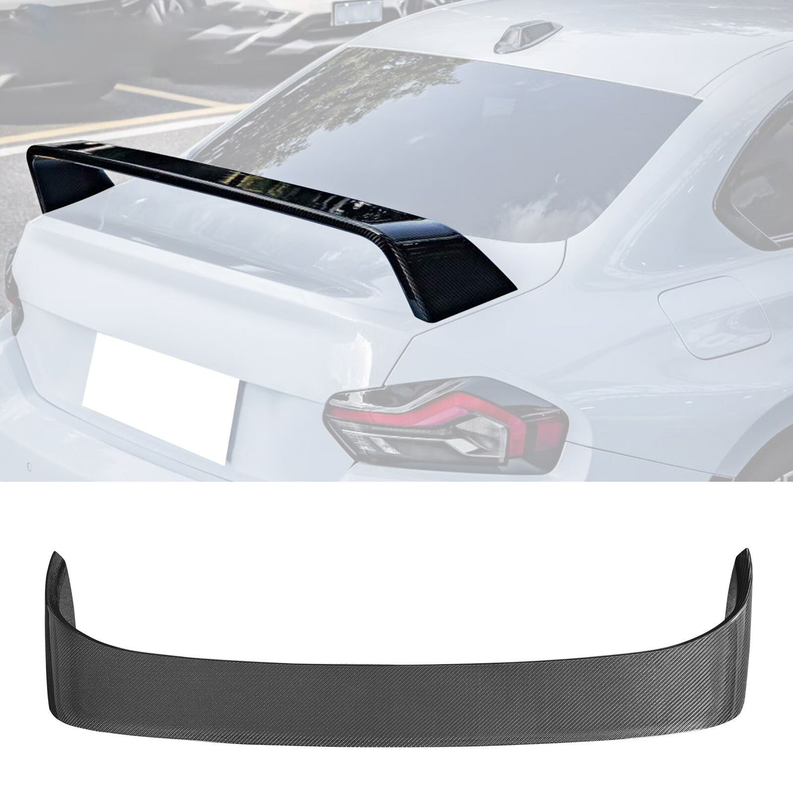 2023-2024 BMW M2 G87 M-Performance ABS-Plastic Rear Spoiler Wing - AST-BG87MP-CF