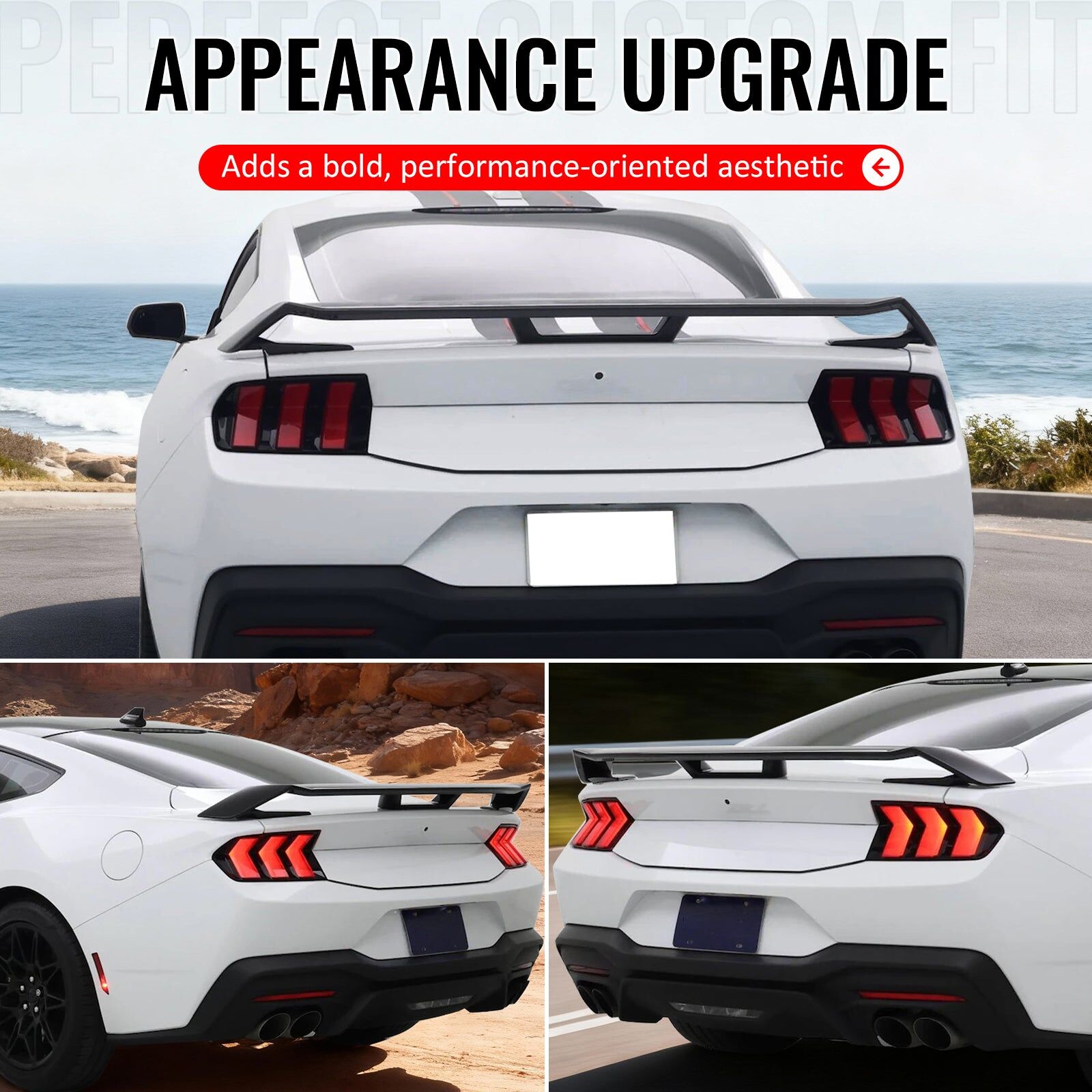 2024-2026 Ford Mustang OE GT Performance ABS-Plastic Rear Spoiler Wing