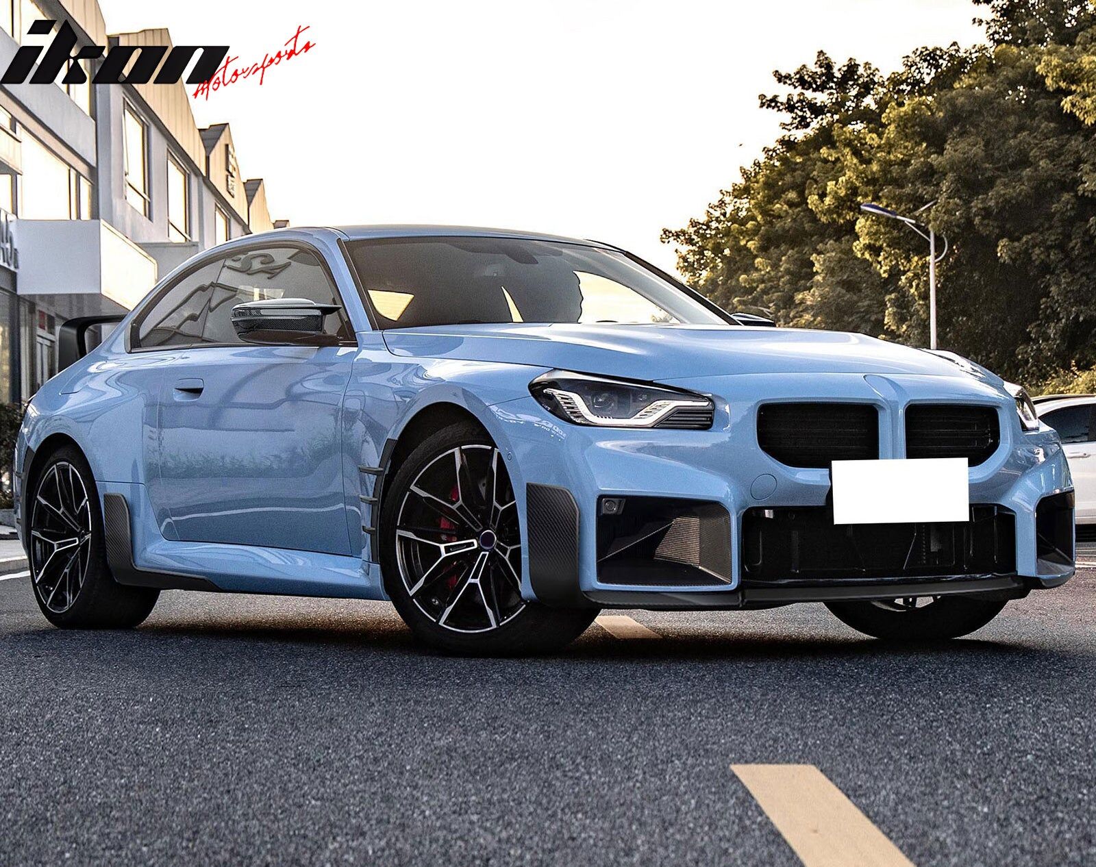 2023-2025 BMW M2 G87 M-Performance Carbon Fiber Front Bumper Lip 3PCS