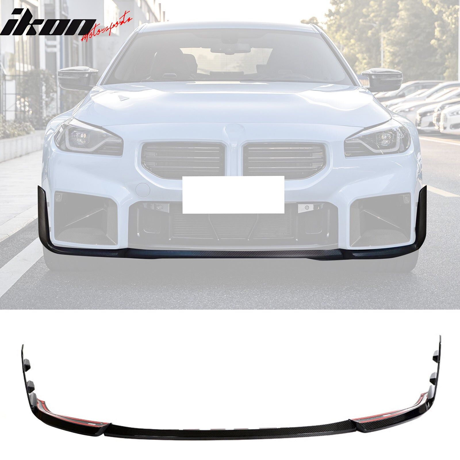 2023-2025 BMW M2 G87 M-Performance Carbon Fiber Front Bumper Lip 3PCS