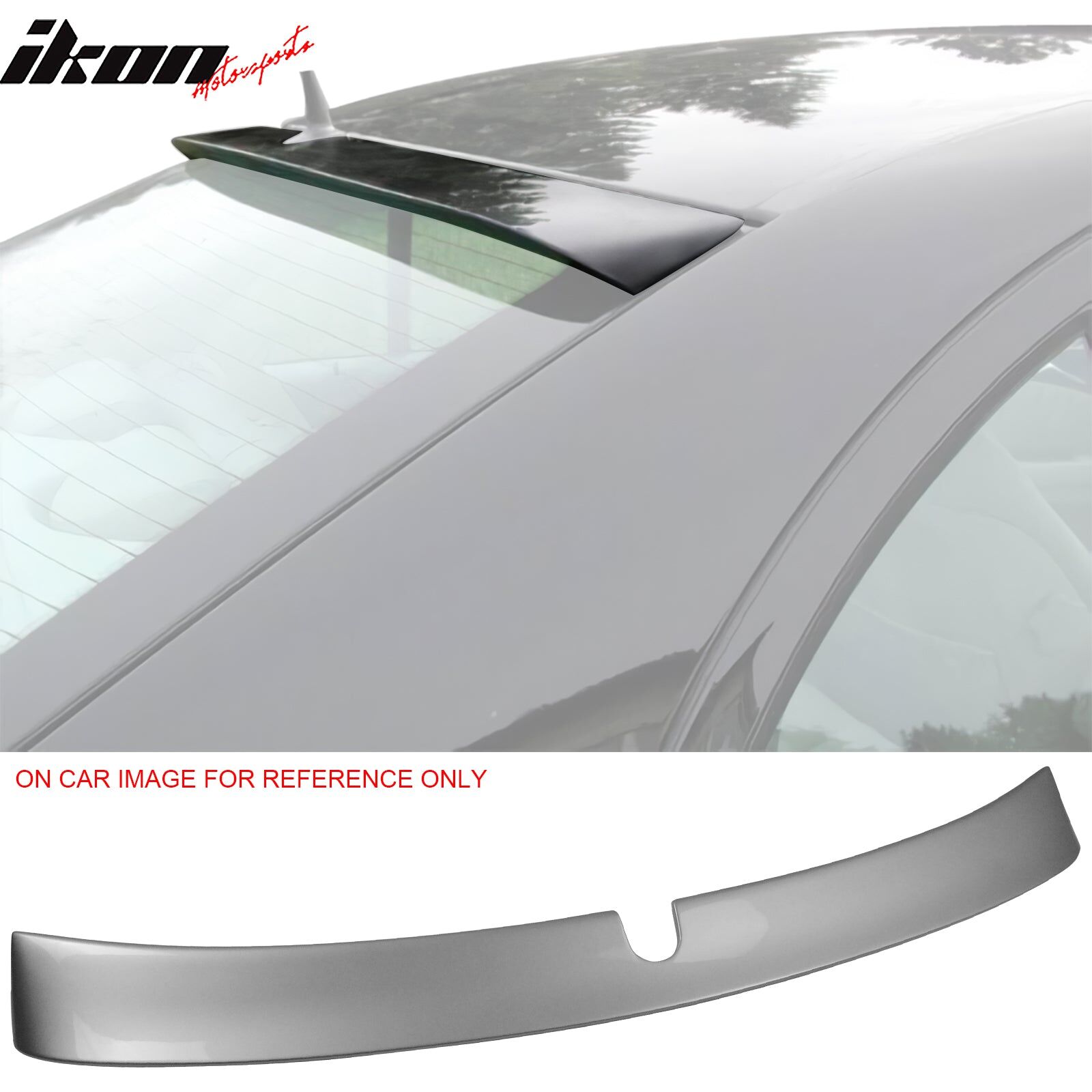 2003-2005 Mercedes Benz E-Class W211 ABS-Plastic Rear Spoiler Wing + Roof Spoiler Pre-Painted #775 Iridium Silver Metallic
