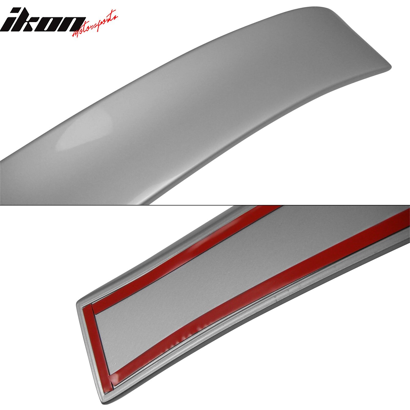 2003-2005 Mercedes Benz E-Class W211 ABS-Plastic Rear Spoiler Wing + Roof Spoiler Pre-Painted #775 Iridium Silver Metallic
