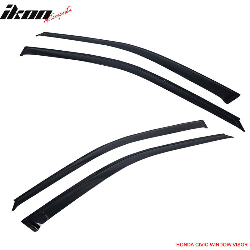 1992-1995 Honda Civic EG 2DR Polypropylene Front Bumper Lip + Window Visor