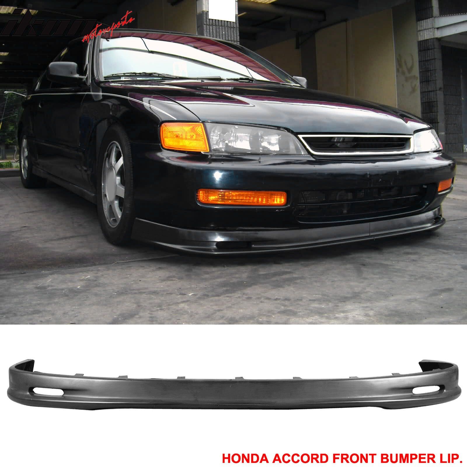 1996-1997 Honda Accord Mugen-Style Polypropylene Front Bumper Lip + Sun Window Visor