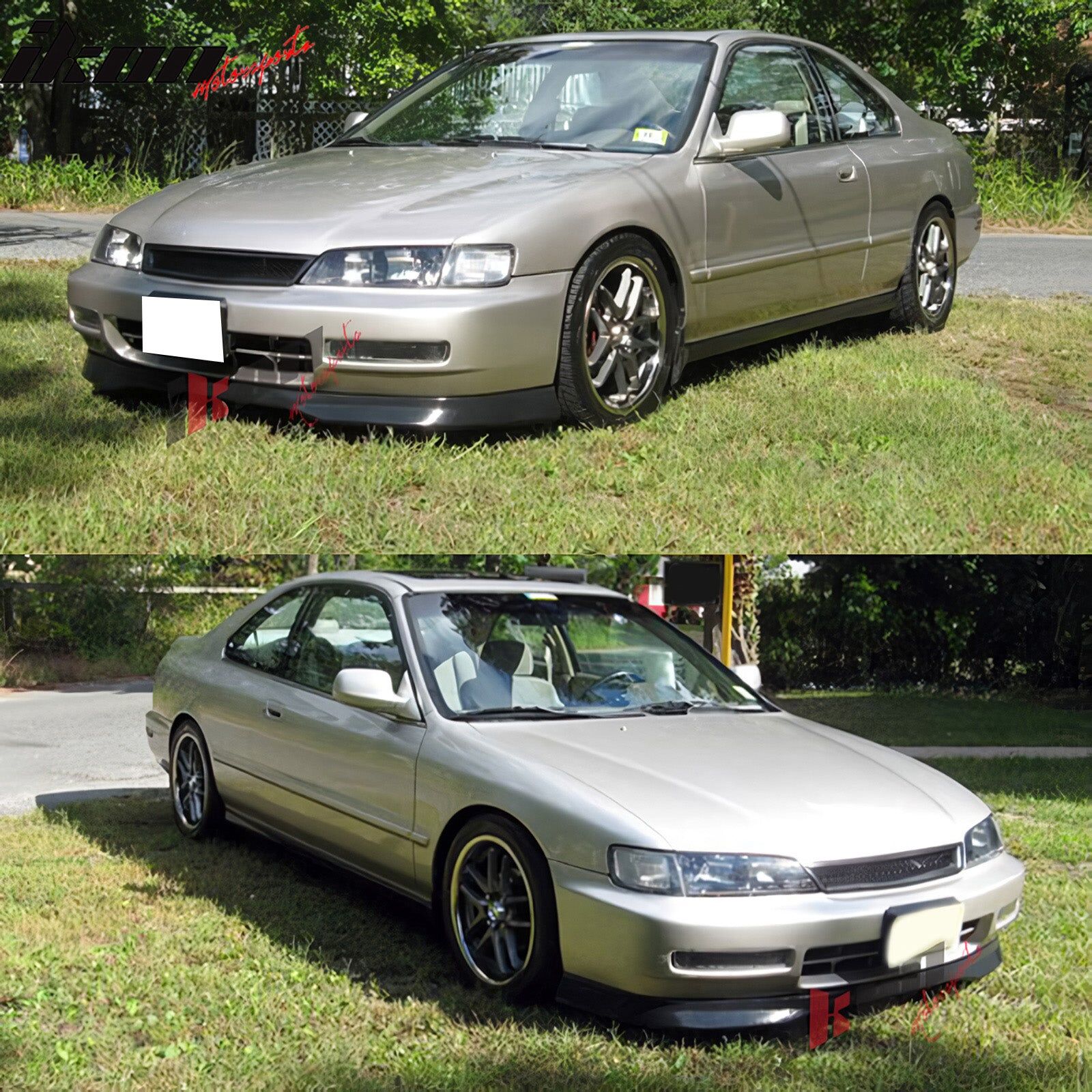 1996-1997 Honda Accord TR-Style Polypropylene Front Bumper Lip + Window Visor