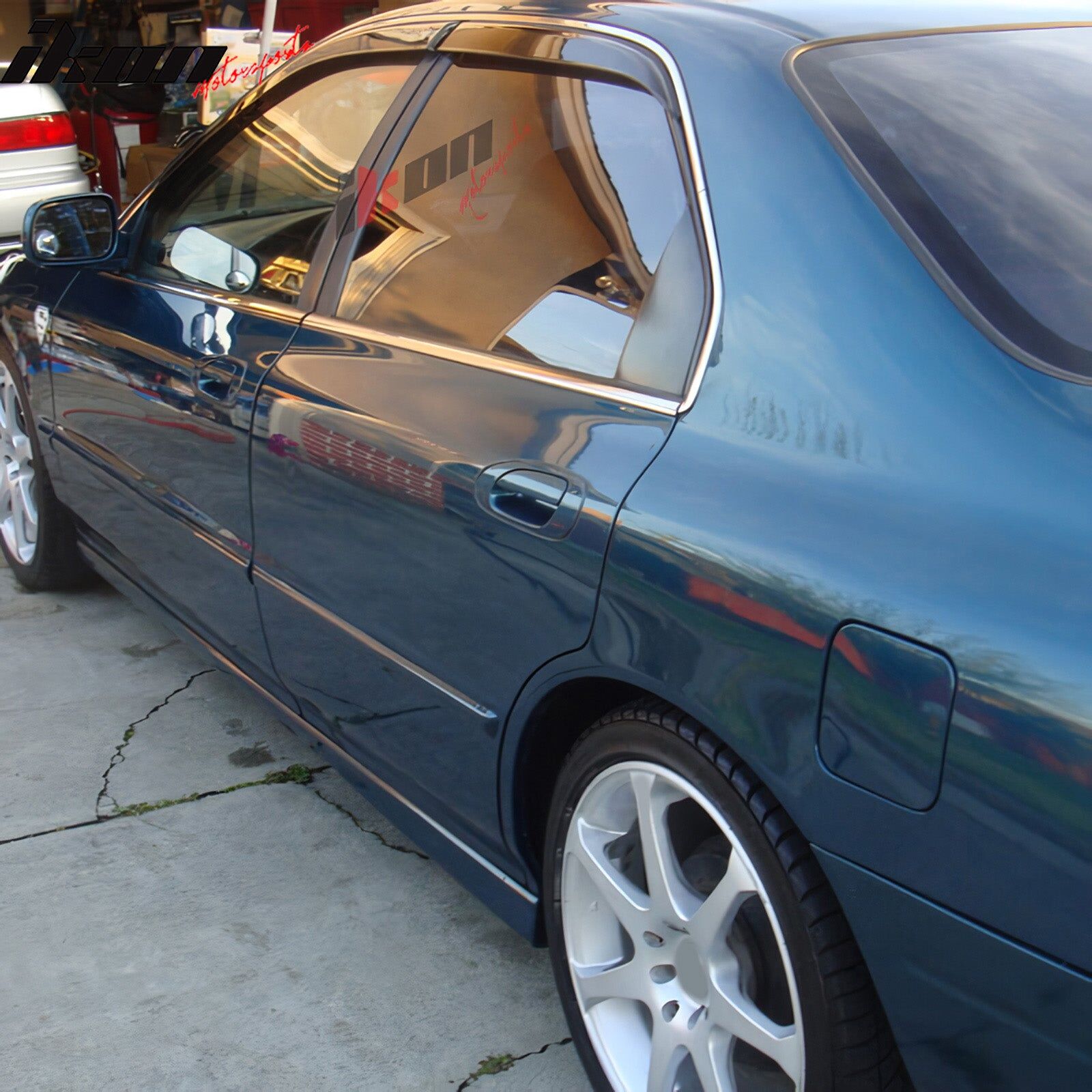 1996-1997 Honda Accord TR-Style Polypropylene Front Bumper Lip + Window Visor
