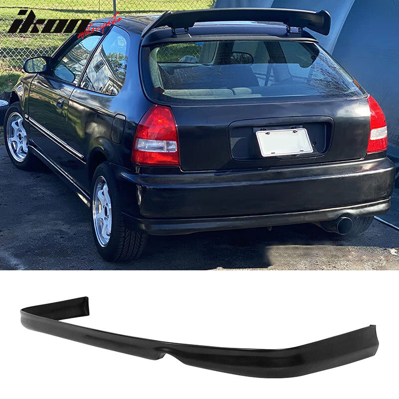 1996-1998 Honda Civic 2DR SIR-Style Polyurethane Front Lip + Rear Lip