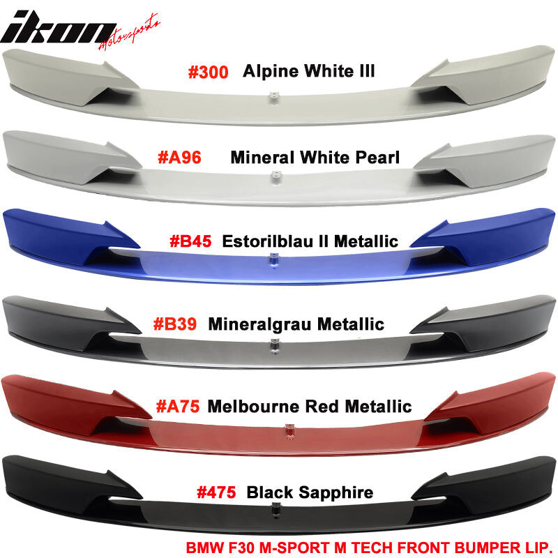 2012-2018 BMW 3-Series F30 M-Performance Polypropylene Front Bumper Lip