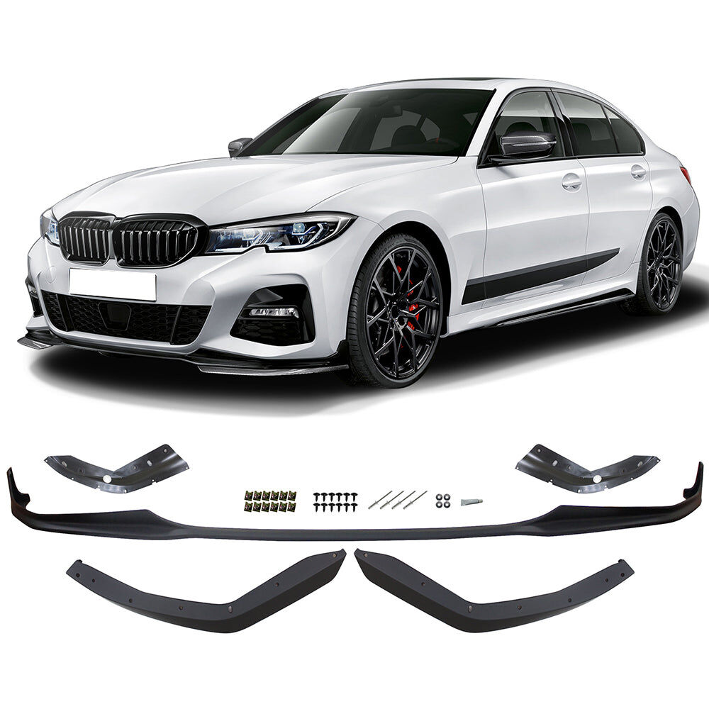 2019-2022 BMW 3-Series M340i/M-Sport G20 M Performance Polypropylene Front Bumper Lip 5PCS - CB-A012235