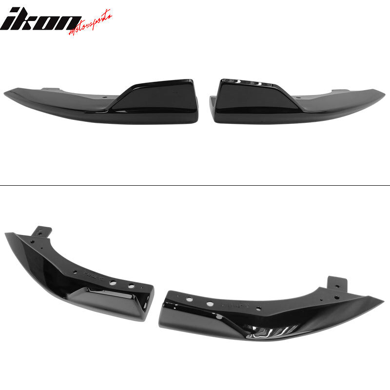 2019-2022 Toyota Corolla 5DR TS-Style ABS-Plastic Rear Diffuser + Rear Aprons Pre-Painted Attitude Black Metallic (Color Code #218)