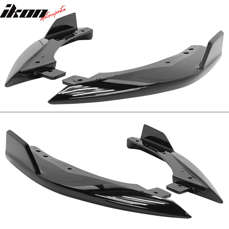 2019-2022 Toyota Corolla 5DR TS-Style ABS-Plastic Rear Diffuser + Rear Aprons Pre-Painted Attitude Black Metallic (Color Code #218)