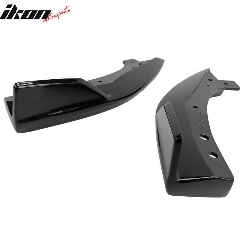 2019-2022 Toyota Corolla 5DR TS-Style ABS-Plastic Rear Diffuser + Rear Aprons Pre-Painted Attitude Black Metallic (Color Code #218)