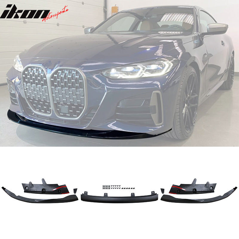 2021-2025 BMW 4-Series G22/G23 M-Performance Polypropylene Front Lip + Side Skirts + Rear Lip