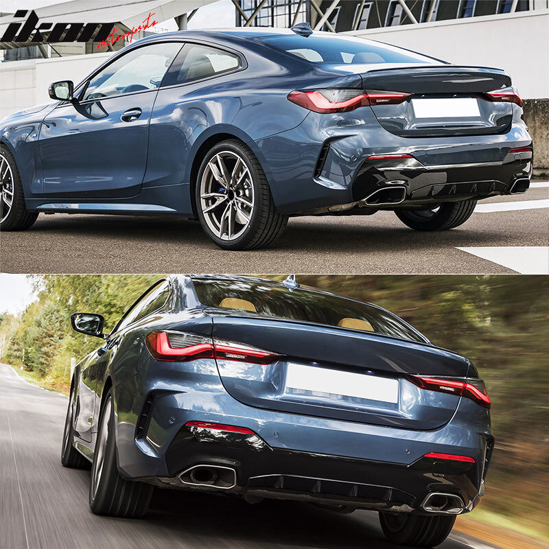 2021-2025 BMW 4-Series G22/G23 M-Performance Polypropylene Front Lip + Side Skirts + Rear Lip