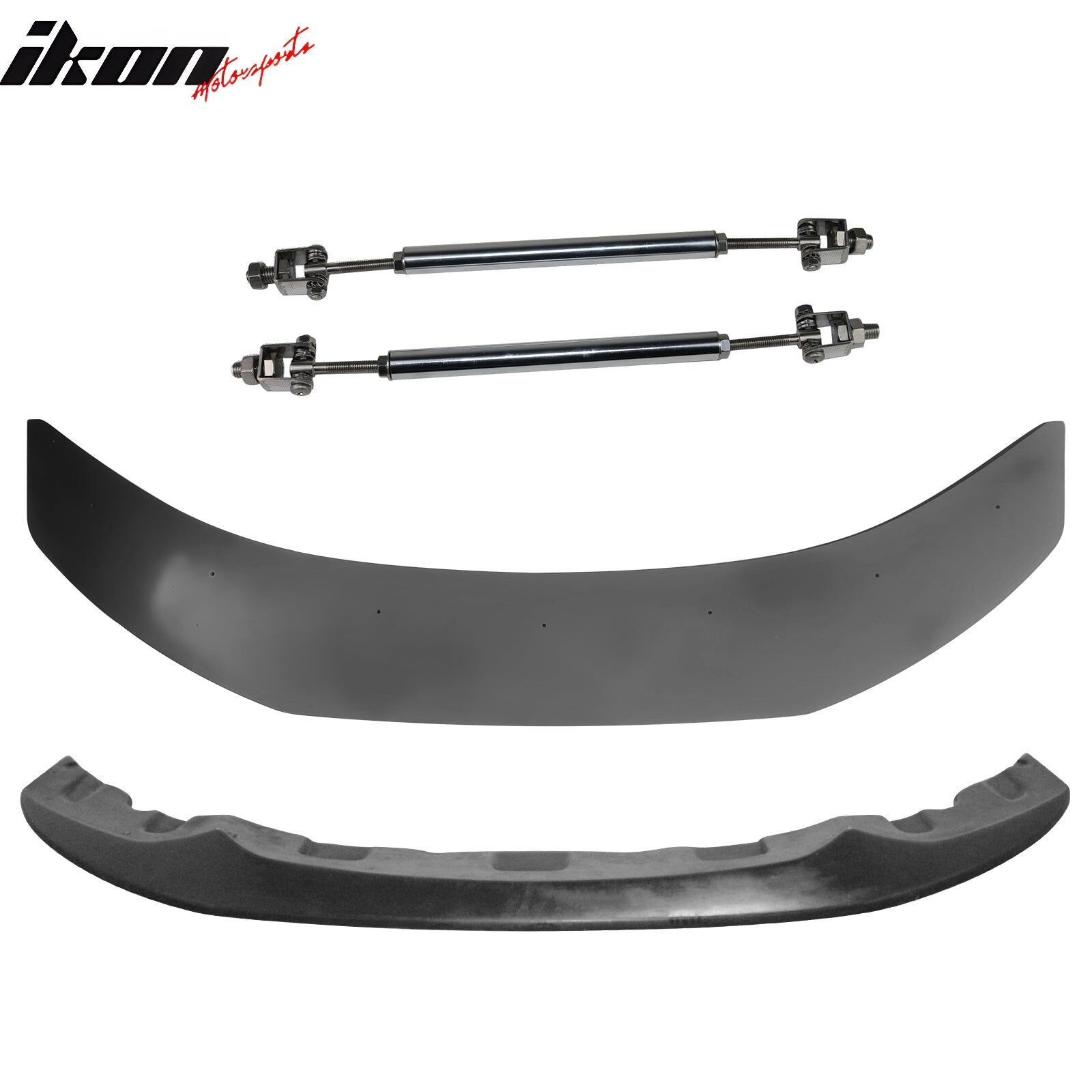 2014-2020 BMW 4-Series F32/F33/F36 Polyurethane Front Bumper Lip + Splitters + Gunmetal Rod