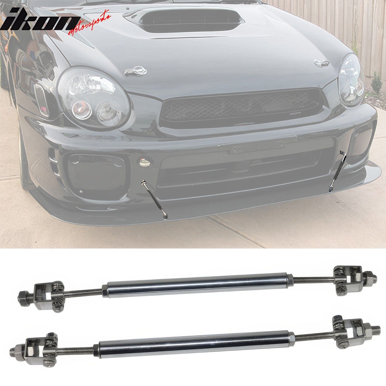 2014-2020 BMW 4-Series F32/F33/F36 Polyurethane Front Bumper Lip + Splitters + Gunmetal Rod