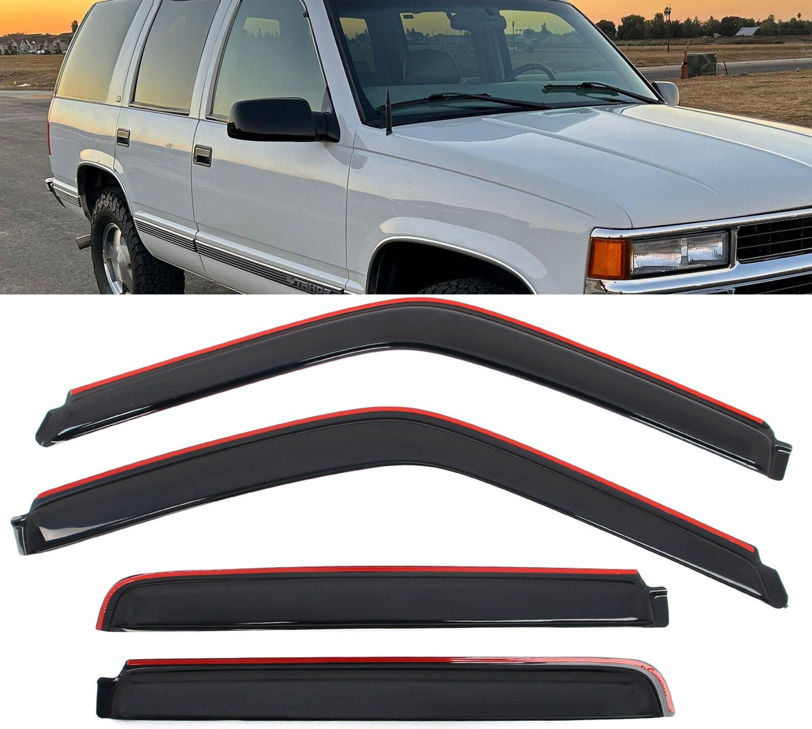 1992-2000 Chevrolet C2500/C3500/K2500/K3500/Suburban Window Visors - WDIC-CESC99