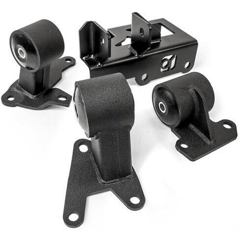 92-95 Civic 94-01 Integra Conversion Engine/Motor Mount Kit H-Series Manual Auto To Manual 250-400HP 75A Black by Innovative Mounts