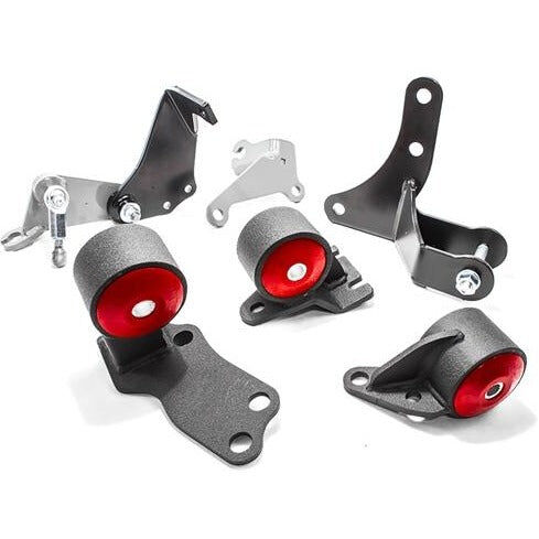 88-91 Civic/CRX Conversion Mount Kit D-Series Motors Before 1992 Manual Hydro Cable 2 Hydro 500+HP 95A Red Innovative Mounts - 49151-95A