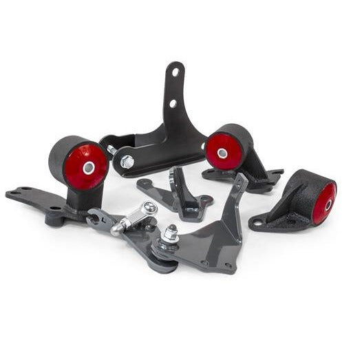 88-91 Civic/CRX Conversion Engine/Motor Mount Kit D-Series 92+ Engines/Cable 2 Hydro/Manual Up to 250HP 60A Red Innovative Mounts - 49152-60A