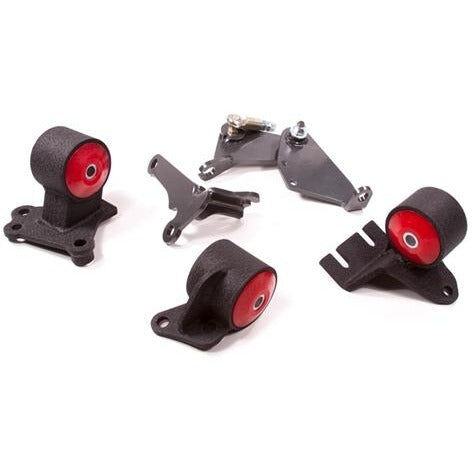 90-91 Integra 92-93 GS-R Replacement Conversion Mount Kit B18A/B17A Manual Hydro And Cable 2 Hydro Up to 250HP 60A Red Innovative Mounts - 49350-60A