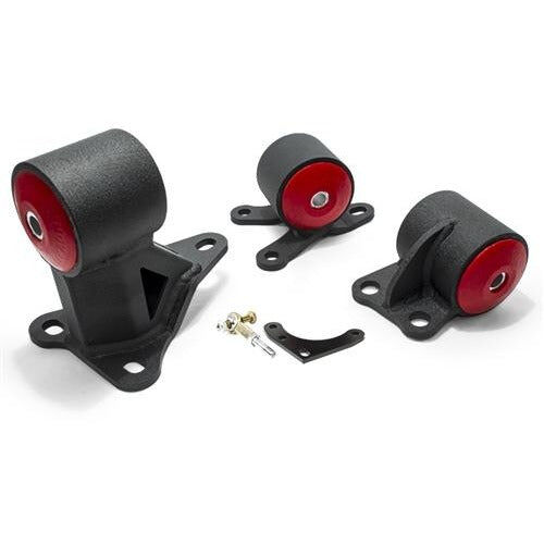 92-95 Civic Conversion Engine/Motor Mount Kit B/D-Series Auto 2 Manual /Cable 500+HP 95A Red Innovative Mounts - 49552-95A