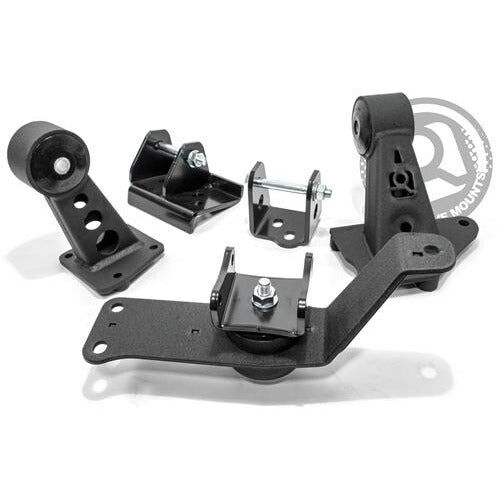 00-09 S2000 Adapter Conversion Engine/Motor Mount Kit K Series/Manual /Extra Header Clearance 500+HP 95A Red Innovative Mounts - 80750-95A