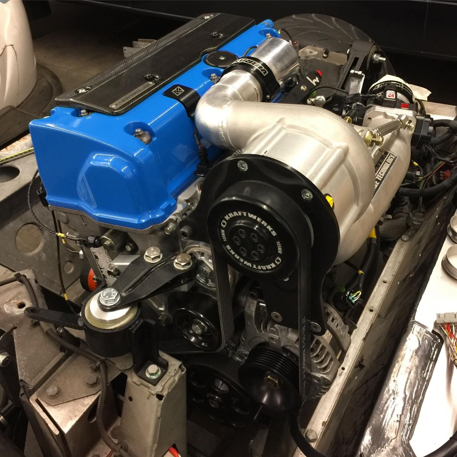 05-12 Elise Exige Conversion Engine/Motor Mount Kit K Series/Manual 250-400HP 75A Black by Innovative Mounts