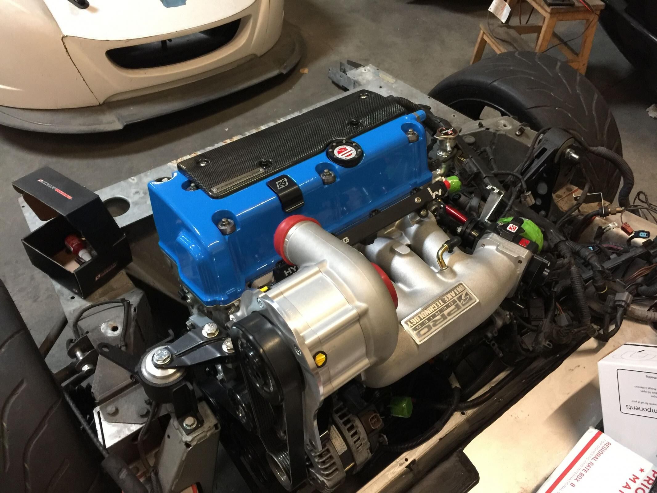 05-12 Elise Exige Conversion Engine/Motor Mount Kit K Series/Manual 250-400HP 75A Black by Innovative Mounts