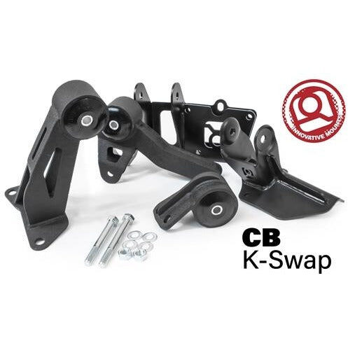 90-93 Accord Conversion Engine/Motor Mount Kit K Series Manual 250-400HP 75A Black Innovative Mounts - 99352-75A