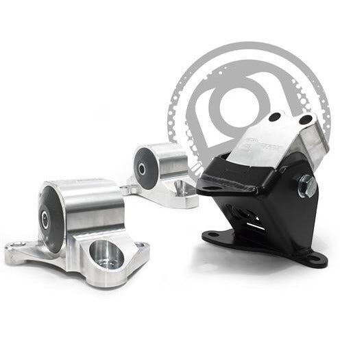 96-00 Civic Billet Conversion Mount Kit B/D Series Hydro 3 Bolt GS-R Style Post Mount Setup 400-500HP 85A Grey Innovative Mounts - B10051-85A