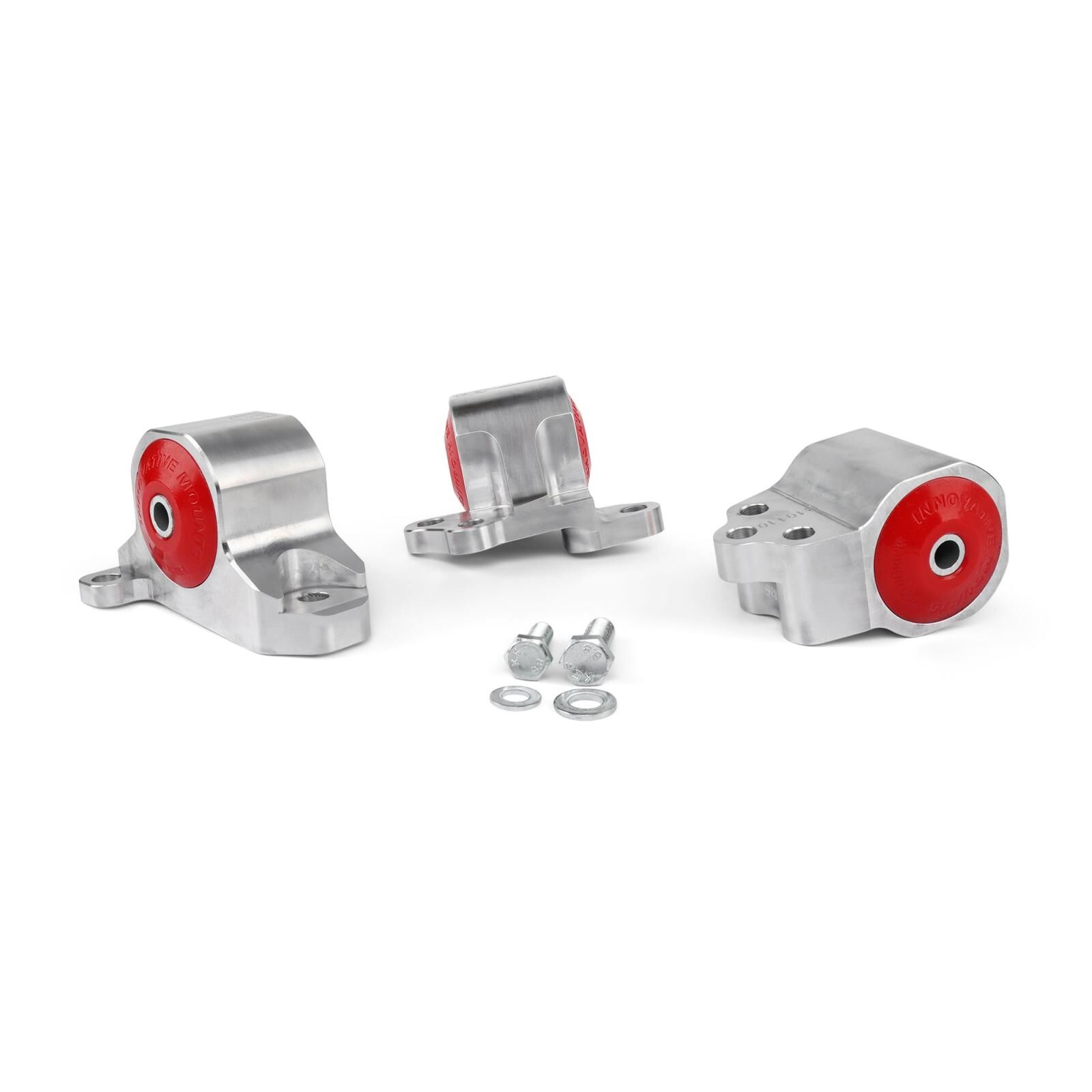 92-95 Civic 94-01 Integra Replacement Billet Mount Kit B/D-Series Manual / Hydro H2B Up to 250HP 60A Red Innovative Mounts - B10150-60A