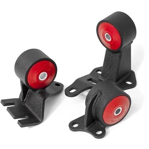 88-91 Civic/CRX Billet Conversion Engine/Motor Mount Kit B Series Cable 250-400HP 75A Black Innovative Mounts - B19150-75A