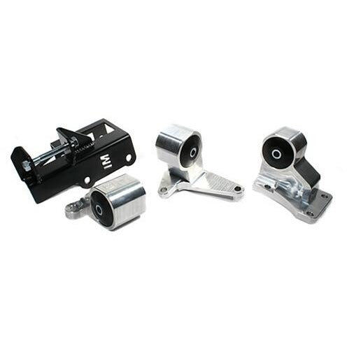 92-95 Civic 94-01 Integra Conversion Billet Engine/Motor Mount Kit H-Series Manual Auto 2 Manual 400-500HP 85A Grey Innovative Mounts - B29550-85A
