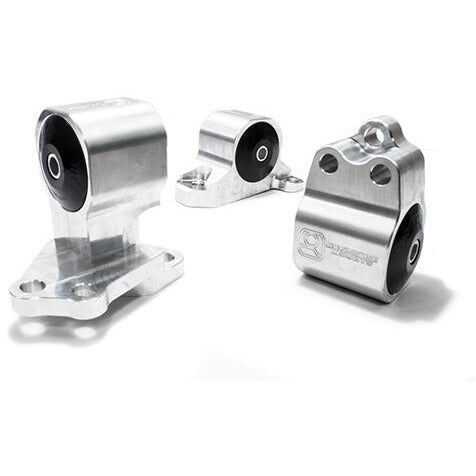 92-95 Civic Billet Conversion Engine/Motor Mount Kit B/D Series Manual / Auto 2 Manual/Hydro 250-400HP 75A Black Innovative Mounts - B40152-75A