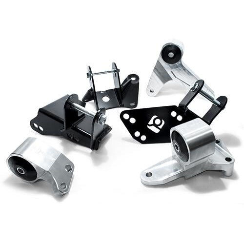96-00 Civic Polished Aluminum Conversion Mount Kit K Series Manual Eg Subframe 500+HP 95A Red Innovative Mounts - B90051-95A-P