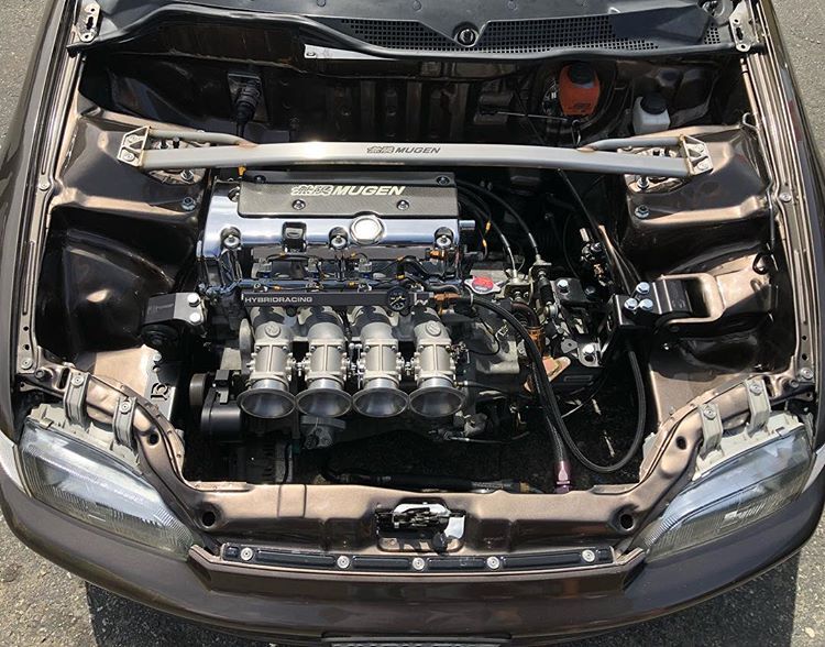 92-95 Civic 94-01 Integra Polished Aluminum Conversion Mount Kit K Series Manual 500+HP 95A Red by Innovative Mounts