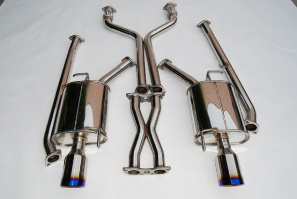 2007-2013 Infinity G35 4DR Invidia Q300 Rolled Titanium Tips Cat-Back Exhaust Sy