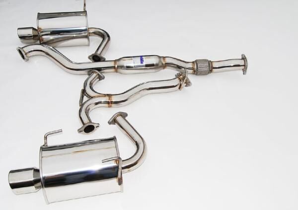 2008-2013 Subaru WRX 4DR Invidia Q300 Dual Rolled S.S. Tips Cat-Back Exhaust System