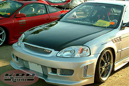 1999-2000 Honda Civic BW Spec Style Polyurethane Front Bumper