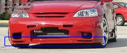 2001-2003 Honda Civic SL Spec Style Polyurethane Front Lip