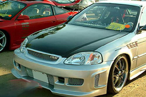 1996-1998 Honda Civic BW Spec Style Polyurethane Front Bumper