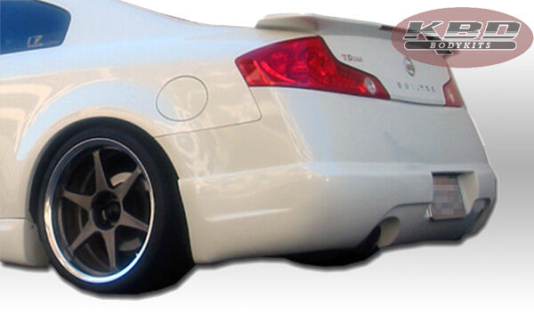 2003-2007 Infiniti G35 Coupe 2DR ING Style Polyurethane Rear Bumper Lip