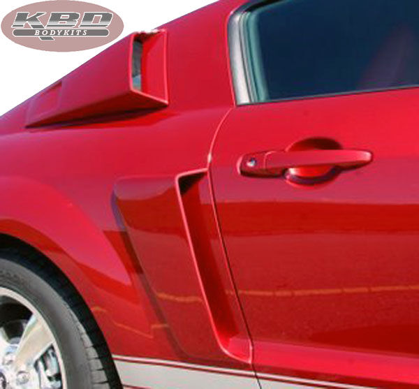 2005-2009 Ford Mustang K Spec Style Polyurethane Window Scoops