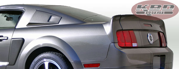 2005-2009 Ford Mustang K Spec Style Polyurethane Window Scoops