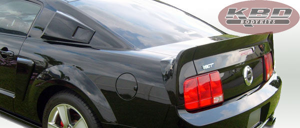 2005-2009 Ford Mustang K Spec Style Polyurethane Window Scoops
