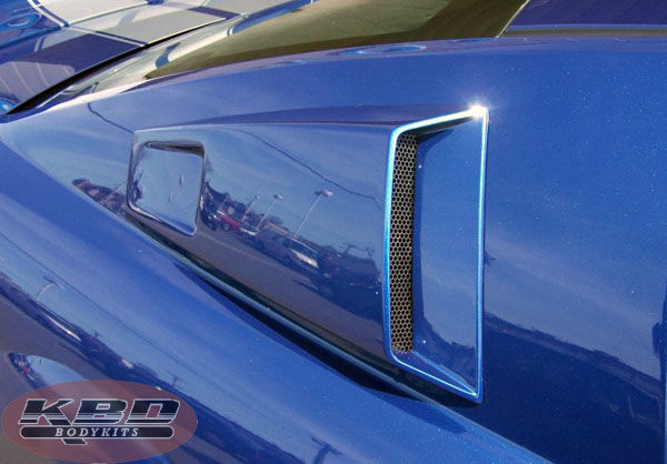 2005-2009 Ford Mustang K Spec Style Polyurethane Window Scoops