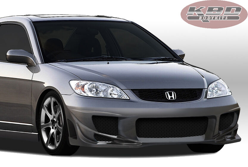 2004-2005 Honda Civic 2DR / 4DR BM Spec Style Polyurethane Front Bumper