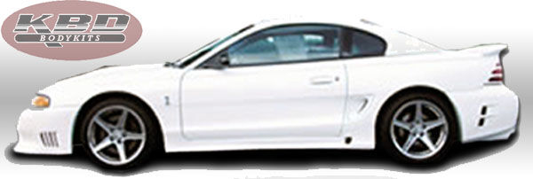 1994-1998 Ford Mustang Saleen 2 Style Polyurethane Side Skirts - Pair