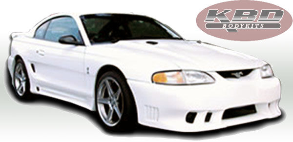 1994-1998 Ford Mustang Saleen 2 Style Polyurethane Side Skirts - Pair
